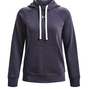 Under Armour Dark Blue Hoodie with White Drawstrings